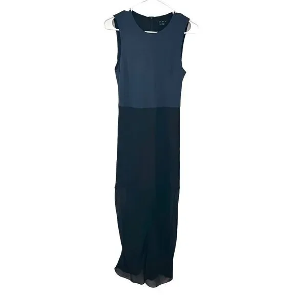 theory silk maxi dress Theory Draped Satin Maxi Dress In Black - 70% Off